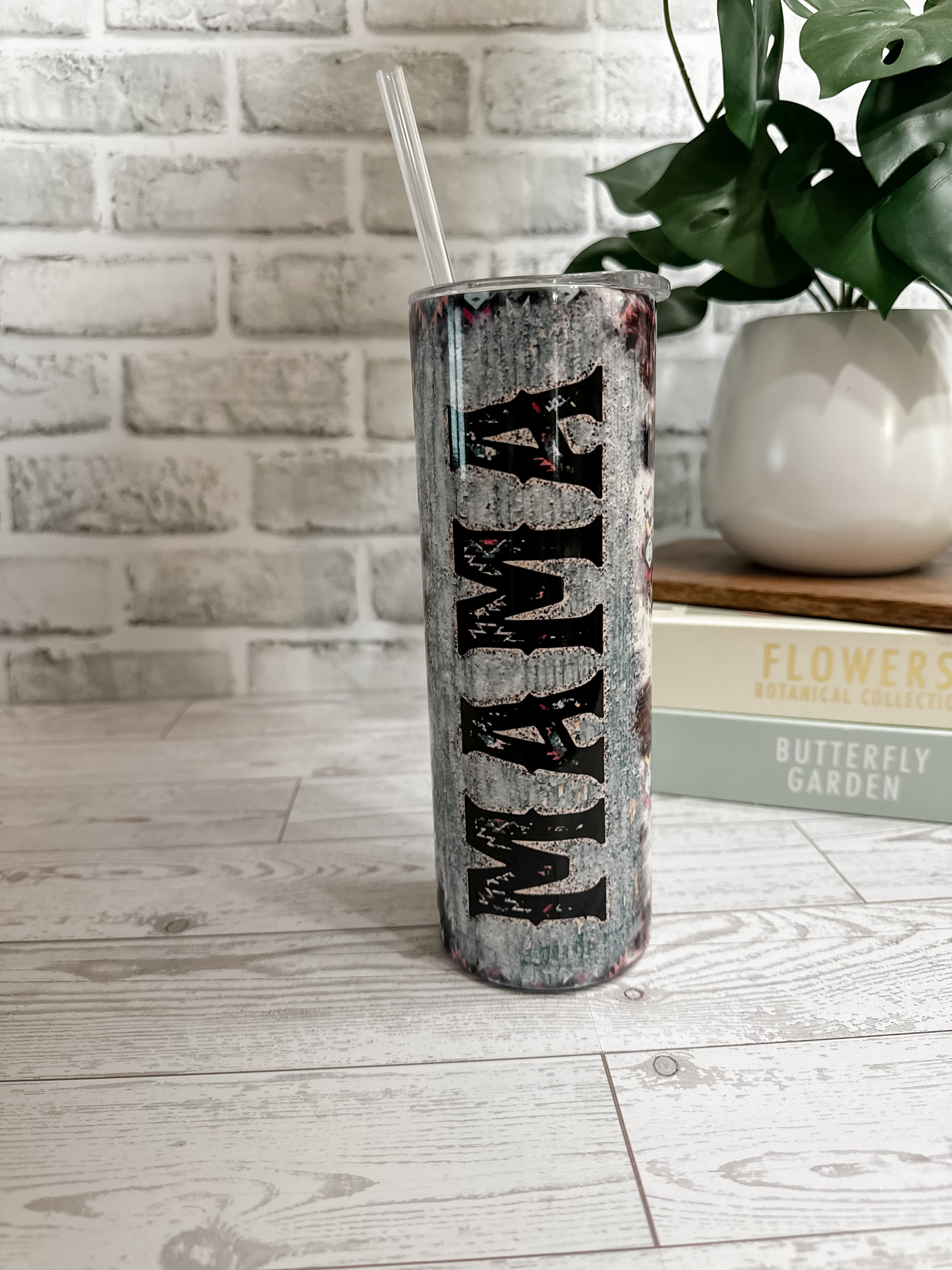 Turquoise Rustic Leopard - Tumbler