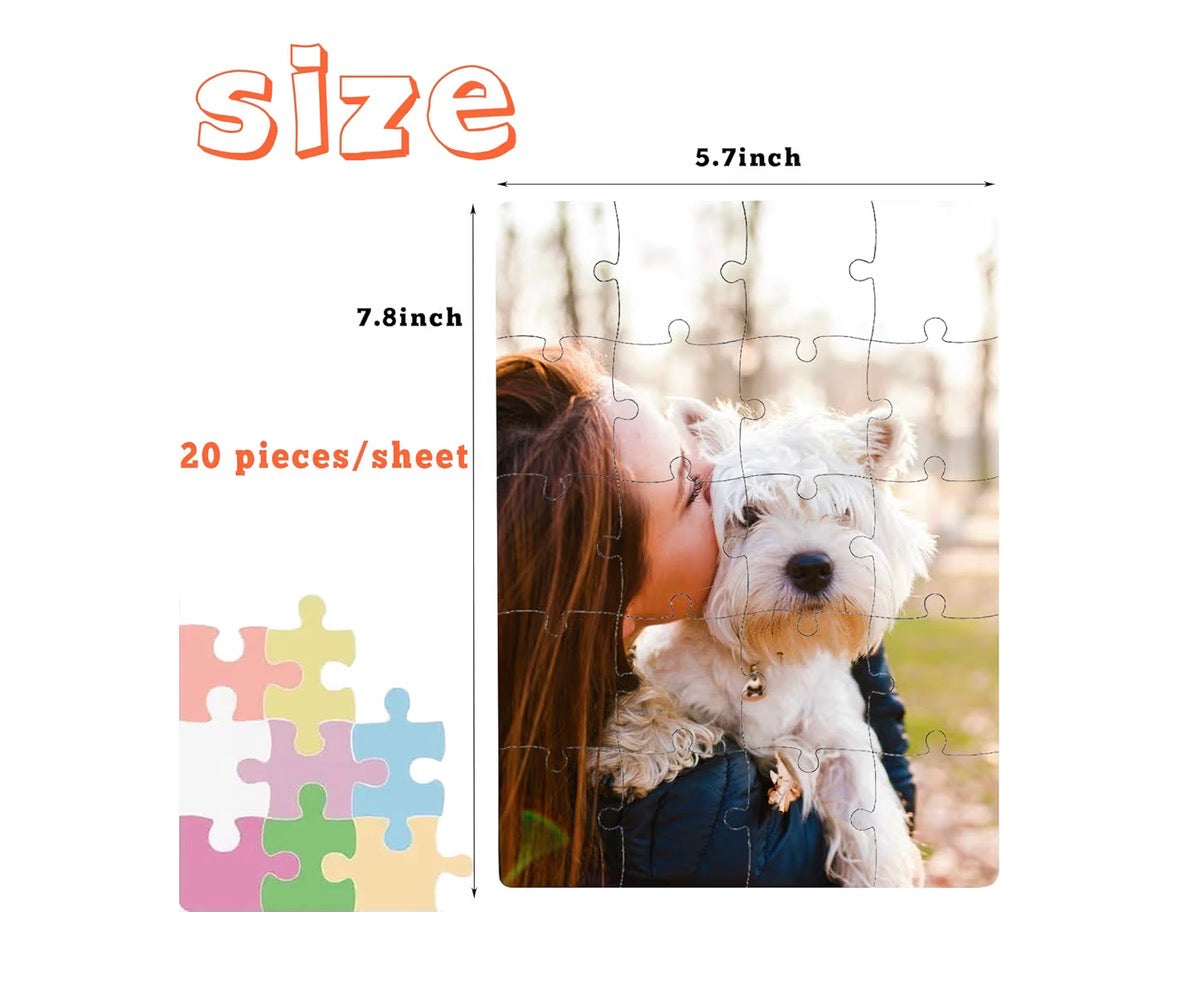 Funky Fun 5 photos with Text & Year - Puzzle