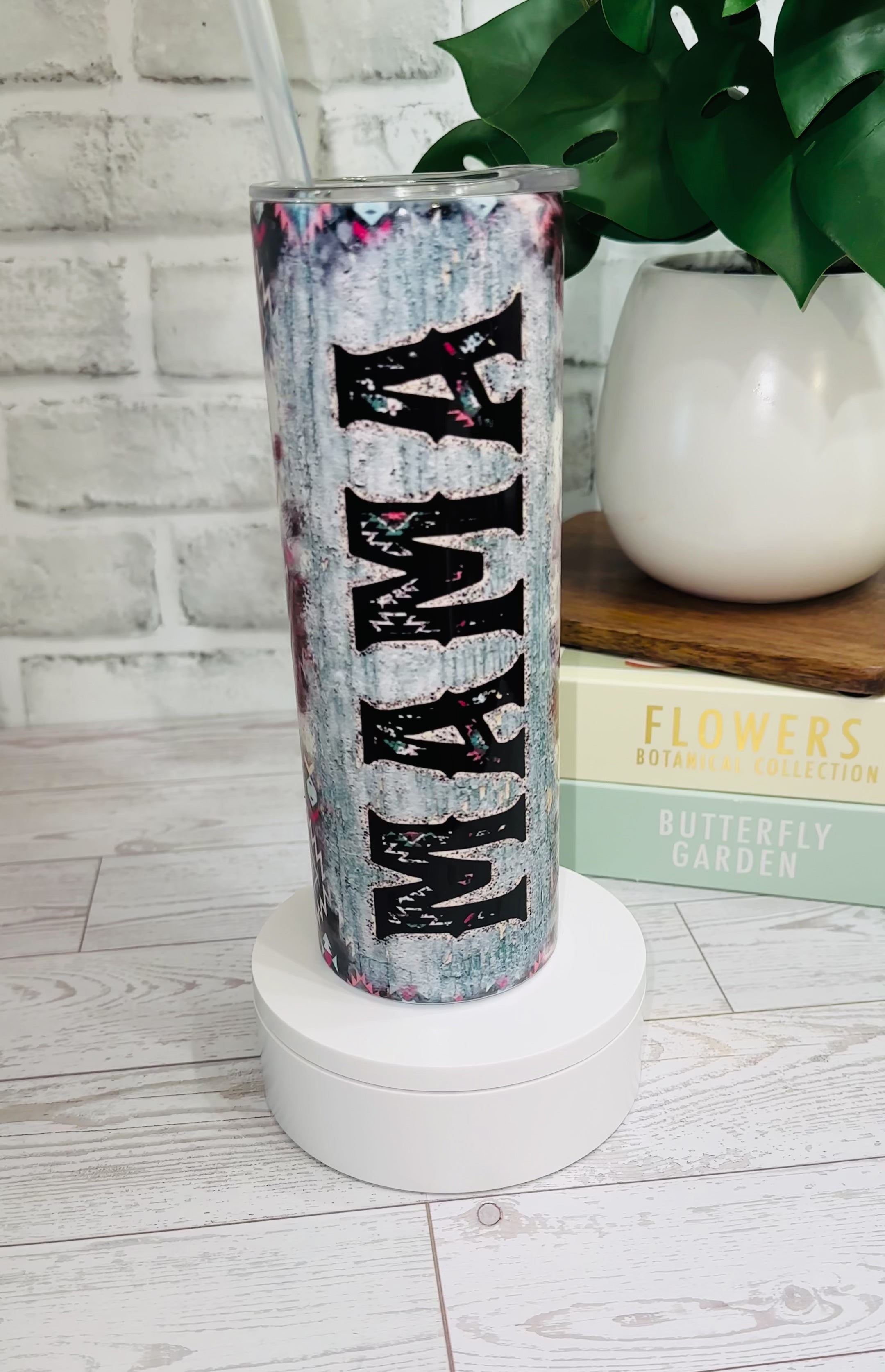 Turquoise Rustic Leopard - Tumbler